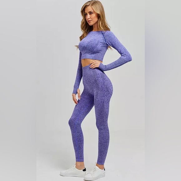 🧘♀️ New Yoga Set Crop Top & Leggings Set🧘🏽♂️ - Picture 1 of 3